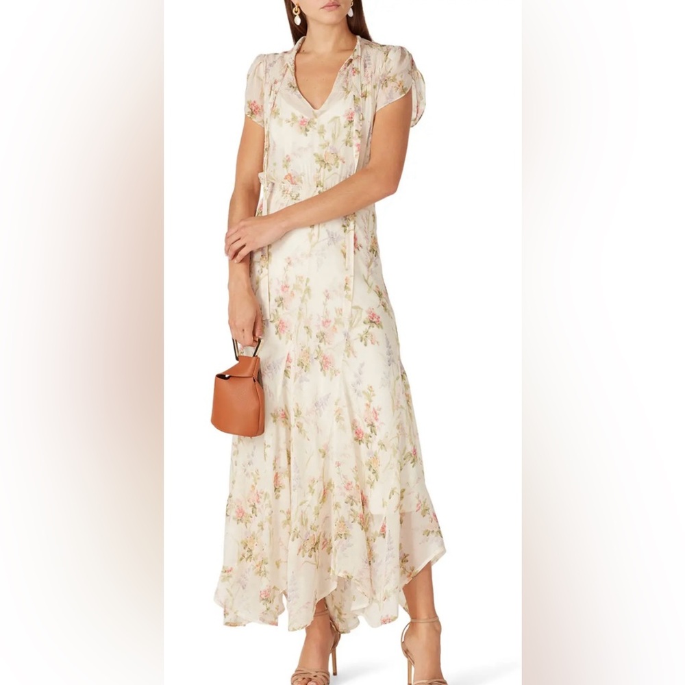 Ralph Lauren Floral Cream Maxi Dress